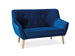Sofa Nordic 2 | size: Width: 136cm, Height: 90cm, Depth: 75cm | color: Blue | image: 1 | variant: 1000232