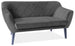 Sofa Seoul | size: Width: 140cm, Height: 76cm, Depth: 54cm | color: Black | image: 1 | variant: 1003518