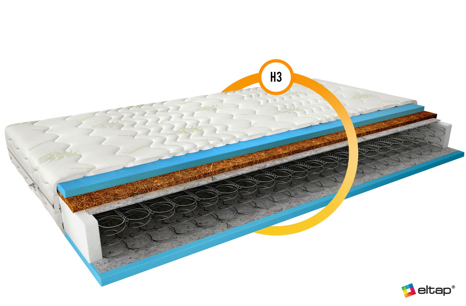 Spring Mattress Leatherhead 20 | size: Length: 200cm, Width: 140cm | image: 1 | variant: 1014171