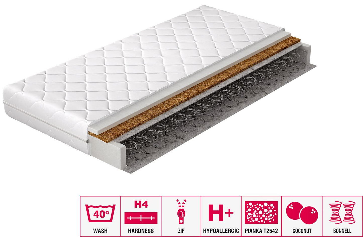 Spring Mattress Ola 20 | size: Length: 200cm, Width: 160cm | image: 2 | variant: 1013121
