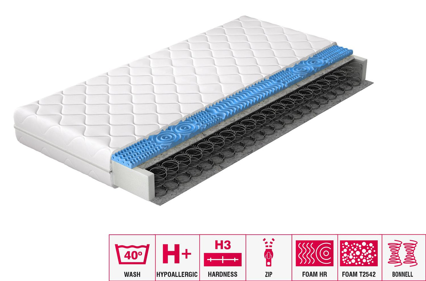 Spring Mattress West Deal 10 | size: Length: 200cm, Width: 120cm | image: 2 | variant: 1014056