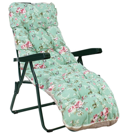 Sun Lounger Baden-baden 2 | size: Length: 165cm, Width: 57cm, Height: 100cm | color: Green | image: 0 | variant: 1002841