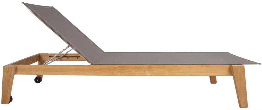 Sun Lounger Bali | size: Length: 210cm, Width: 72cm, Height: 36.5cm | color: Brown/Grey | image: 2 | variant: 1017723