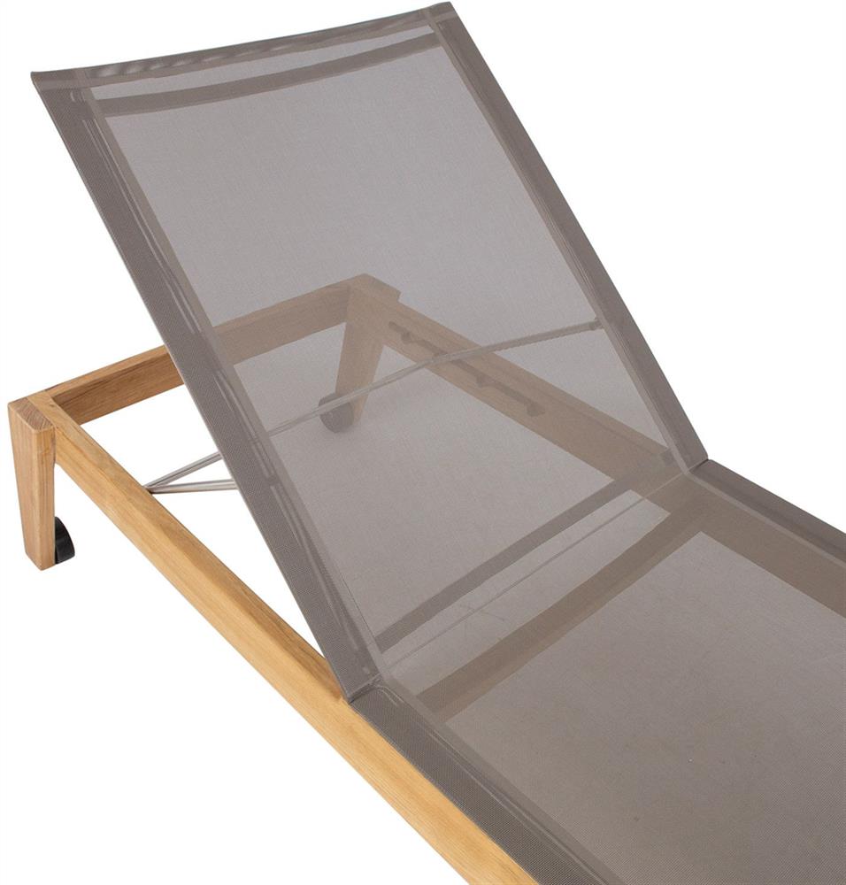 Sun Lounger Bali | size: Length: 210cm, Width: 72cm, Height: 36.5cm | color: Brown/Grey | image: 4 | variant: 1017723