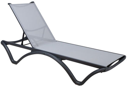 Sun Lounger East Dijon | size: Length: 190cm, Width: 66cm, Height: 88cm | color: Gray | image: 1 | variant: 1006403