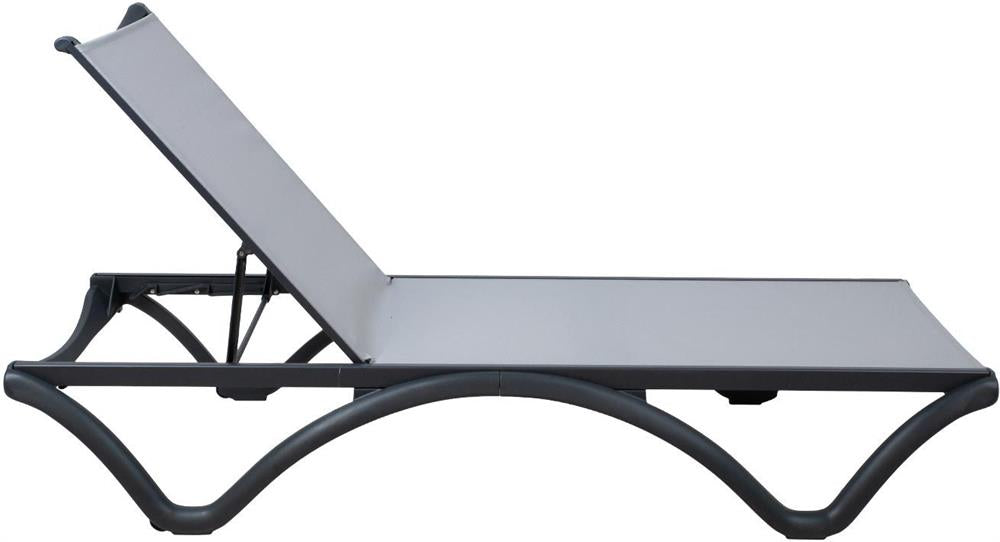 Sun Lounger East Dijon | size: Length: 190cm, Width: 66cm, Height: 88cm | color: Gray | image: 3 | variant: 1006403