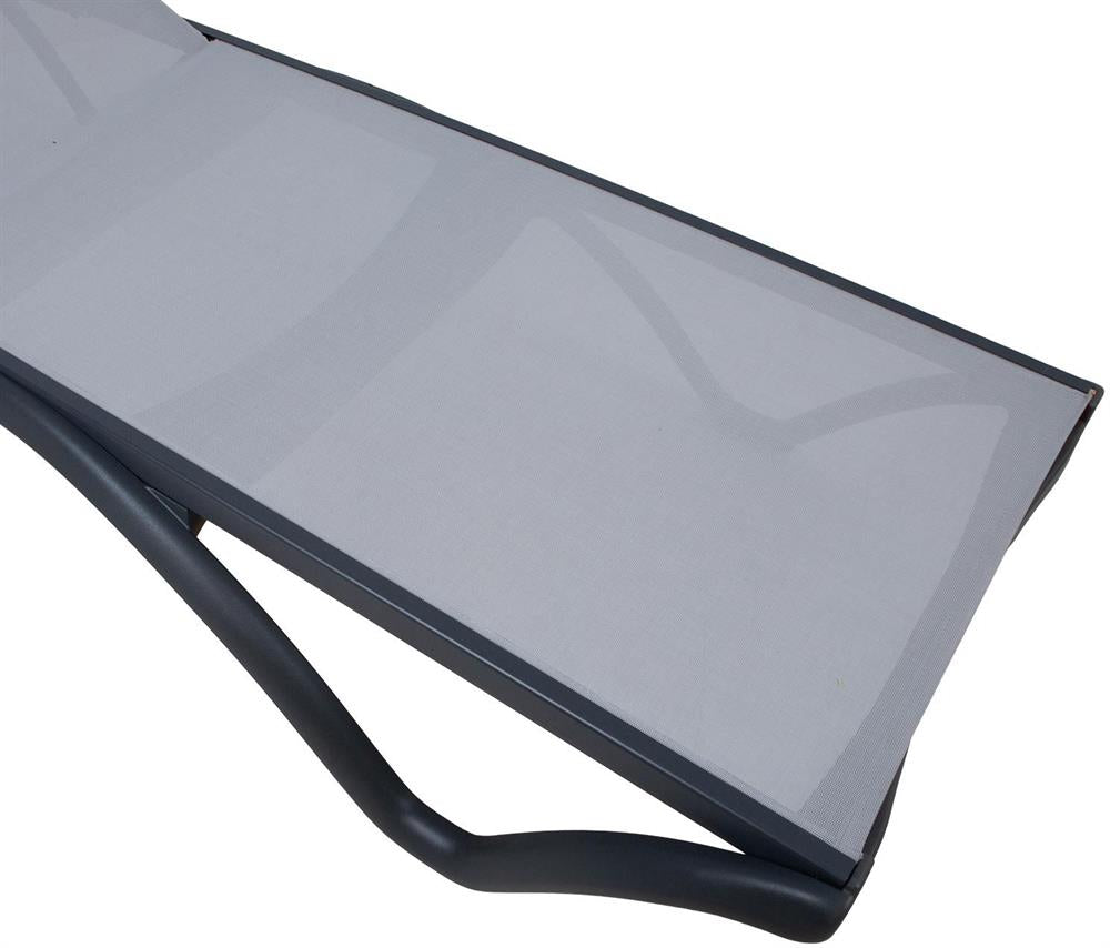 Sun Lounger East Dijon | size: Length: 190cm, Width: 66cm, Height: 88cm | color: Gray | image: 5 | variant: 1006403
