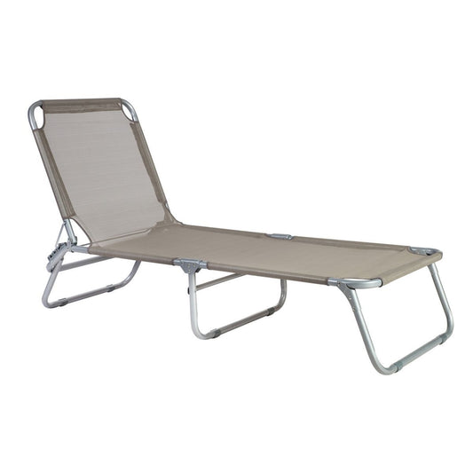 Sun Lounger East Filey | size: Length: 191cm, Width: 57cm, Height: 28cm | color: Gray | image: 1 | variant: 1004856