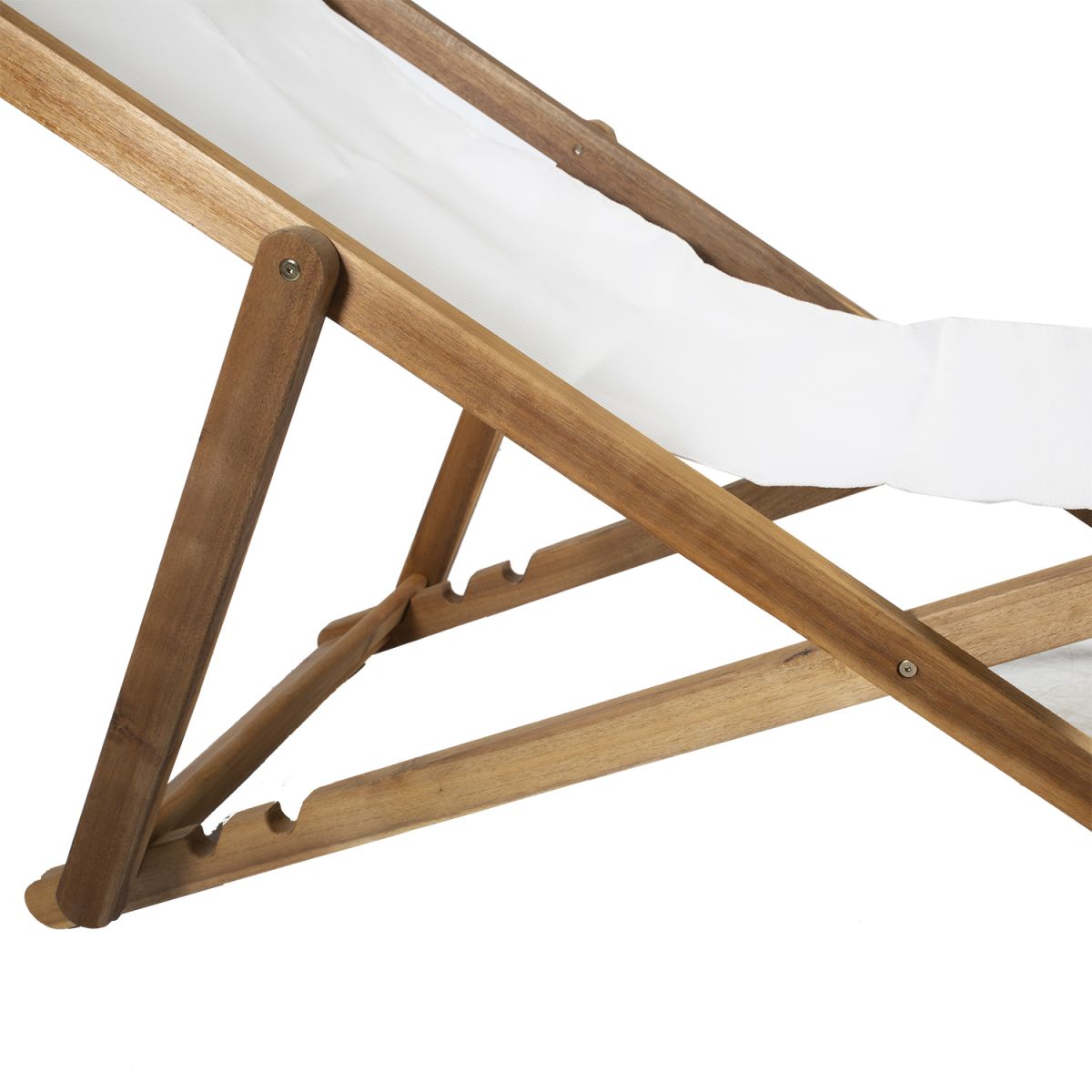 Sun Lounger East Warwick | size: Length: 108cm, Width: 65.5cm, Height: 105cm | color: White | image: 3 | variant: 1005161