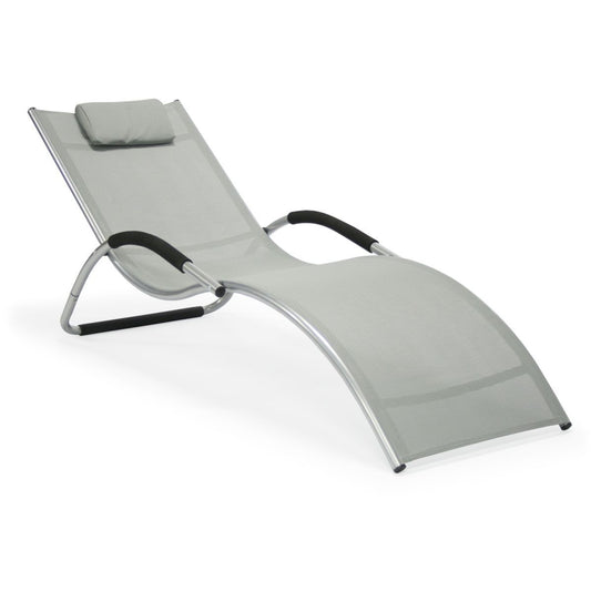 Sun Lounger Haslemere | size: Length: 177cm, Width: 65cm, Height: 73cm | color: Gray | image: 1 | variant: 1000670