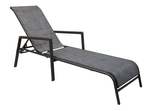 Sun Lounger Padua | size: Length: 195cm, Width: 63.5cm, Height: 96cm | color: Gray | image: 0 | variant: 1006455