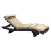 Sun Lounger Woking | size: Length: 200cm, Width: 65.5cm, Height: 33cm | color: Beige | image: 1 | variant: 1000684
