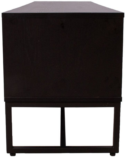 TV Table Amsterdam | size: Length: 40cm, Width: 160cm, Height: 50cm | color: Black/Oak | image: 7 | variant: 1012410