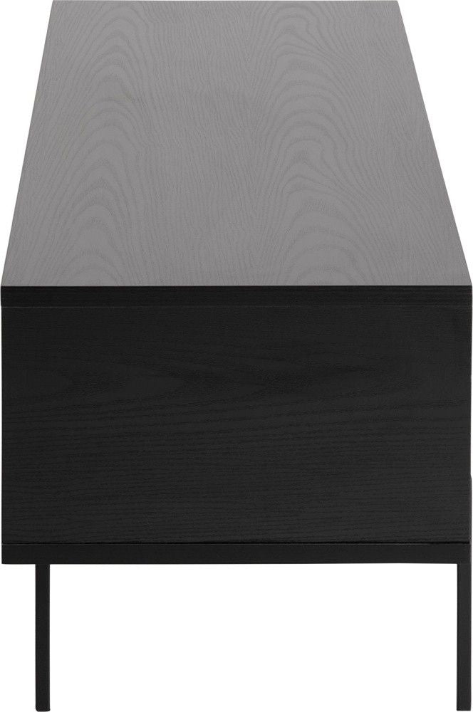 TV Table Angus | size: Length: 40cm, Width: 140cm, Height: 44.5cm | color: Black | image: 4 | variant: 1012140