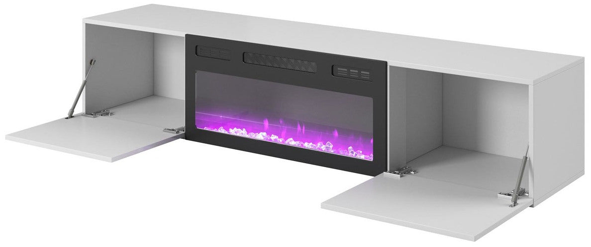 TV Table Antwerp | size: Length: 38cm, Width: 180cm, Height: 37cm | color: White | image: 1 | variant: 1007545