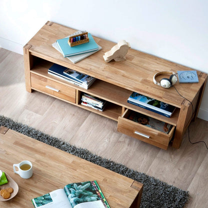 TV Table Chicago New | size: Length: 40cm, Width: 140cm, Height: 45cm | color: Oak | image: 2 | variant: 1011053