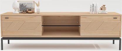 TV Table Cindy | size: Length: 40cm, Width: 180cm, Height: 55cm | color: Oak | image: 2 | variant: 1017041