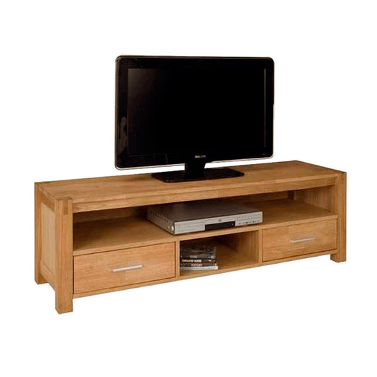 TV Table Drammen | size: Length: 40cm, Width: 140cm, Height: 45cm | color: Oak | image: 1 | variant: 1005046