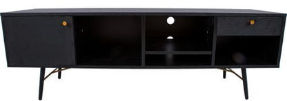 TV Table East Lampeter | size: Length: 40cm, Width: 150cm, Height: 50cm | color: Black | image: 1 | variant: 1005541