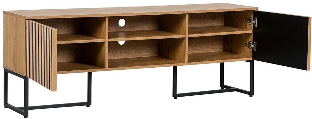 TV Table East Lille | size: Length: 40cm, Width: 160cm, Height: 60cm | color: Oak | image: 3 | variant: 1006371