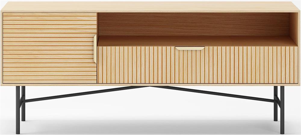 TV Table East Panevezys | size: Length: 40cm, Width: 120cm, Height: 50cm | color: Oak | image: 2 | variant: 1006167