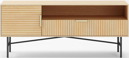 TV Table East Panevezys | size: Length: 40cm, Width: 120cm, Height: 50cm | color: Oak | image: 2 | variant: 1006167