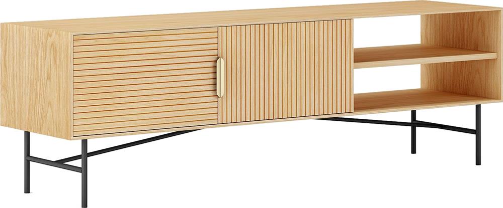 TV Table East Panevezys | size: Length: 40cm, Width: 160cm, Height: 50cm | color: Oak | image: 1 | variant: 1006168