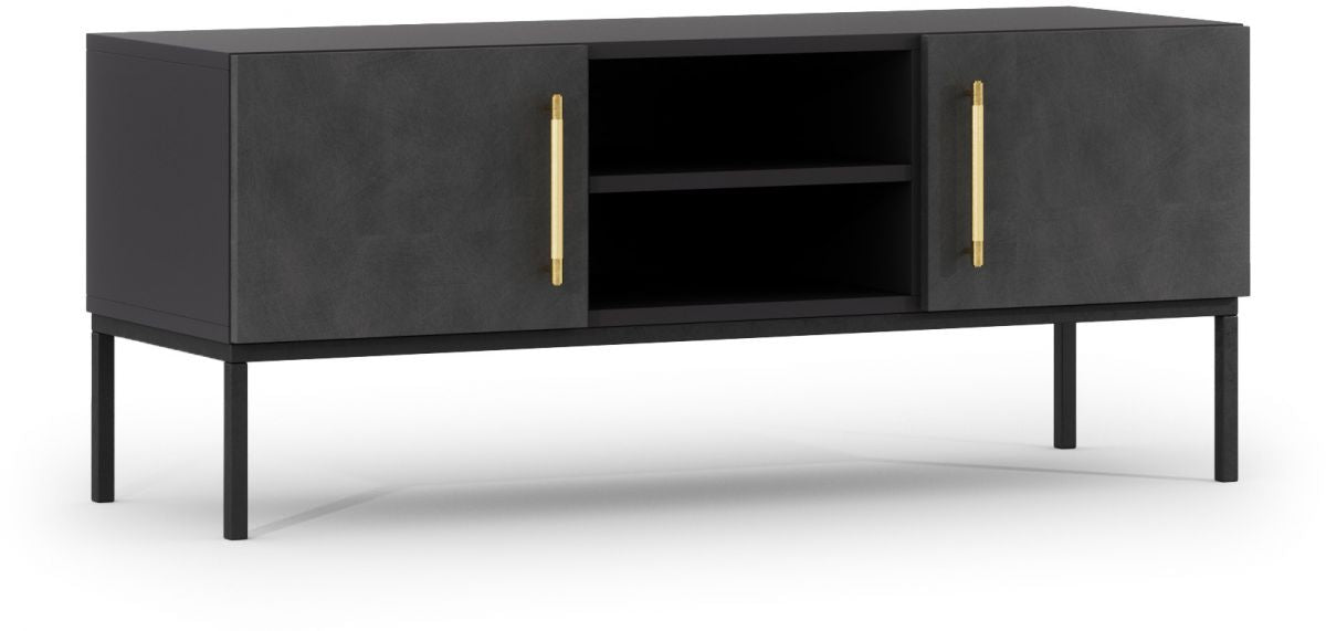 TV Table Lanzzi 1 | size: Length: 40cm, Width: 120cm, Height: 50cm | color: Black | image: 0 | variant: 1006173