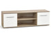 TV Table Lima Rtv1 | size: Length: 40cm, Width: 137cm, Height: 44cm | color: White/Oak | image: 0 | variant: 1006176