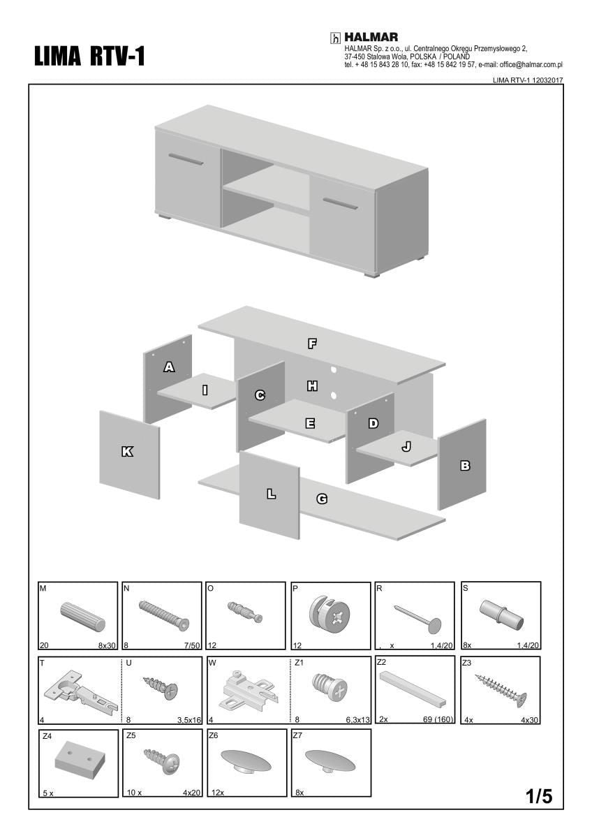 TV Table Lima Rtv1 | size: Length: 40cm, Width: 137cm, Height: 44cm | color: White/Oak | image: 2 | variant: 1006176