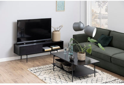 TV Table Loughborough | size: Length: 40cm, Width: 140cm, Height: 44.5cm | color: Black | image: 8 | variant: 1005540