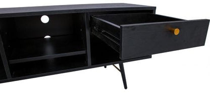 TV Table Luxembourg | size: Length: 40cm, Width: 150cm, Height: 50cm | color: Black | image: 4 | variant: 1012141
