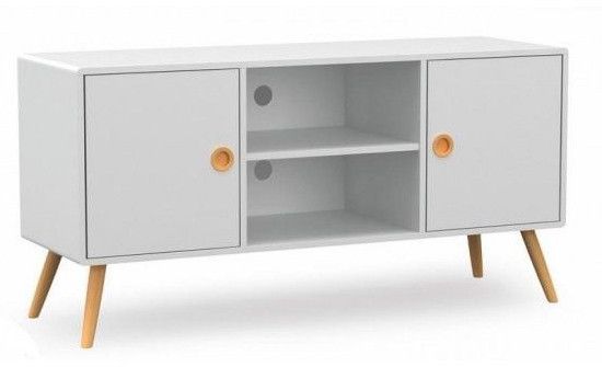 TV Table Malmo | size: Length: 39cm, Width: 120cm, Height: 60cm | color: White | image: 1 | variant: 1012147