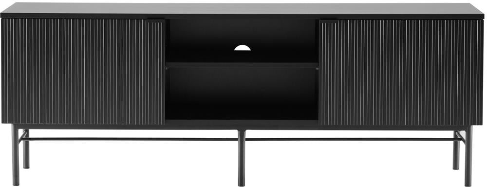 TV Table Milton | size: Length: 40cm, Width: 150cm, Height: 55cm | color: Black | image: 2 | variant: 1001467
