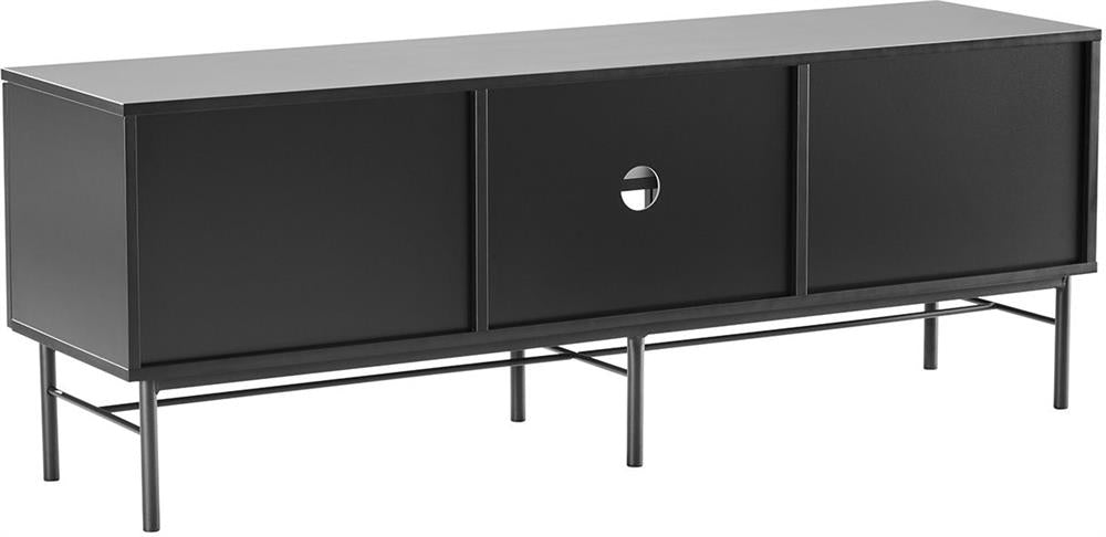 TV Table Milton | size: Length: 40cm, Width: 150cm, Height: 55cm | color: Black | image: 4 | variant: 1001467