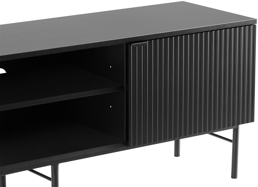 TV Table Milton | size: Length: 40cm, Width: 150cm, Height: 55cm | color: Black | image: 6 | variant: 1001467