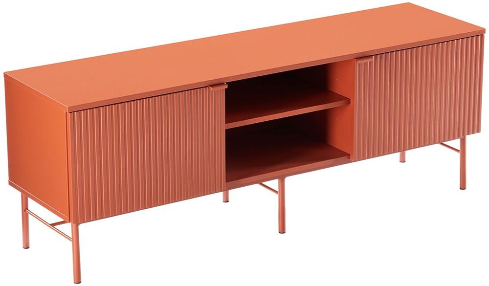 TV Table Milton | size: Length: 40cm, Width: 150cm, Height: 55cm | color: Red | image: 2 | variant: 1001466
