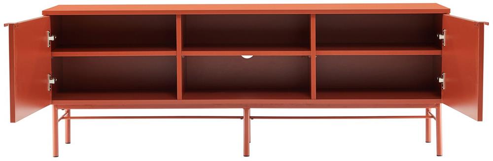 TV Table Milton | size: Length: 40cm, Width: 150cm, Height: 55cm | color: Red | image: 5 | variant: 1001466