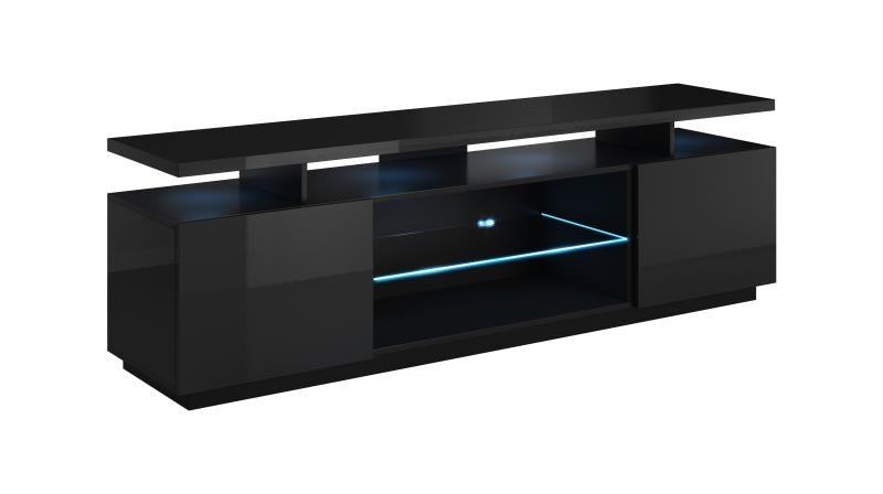 TV Table Orebro | size: Length: 40cm, Width: 180cm, Height: 56cm | color: Black | image: 0 | variant: 1003125