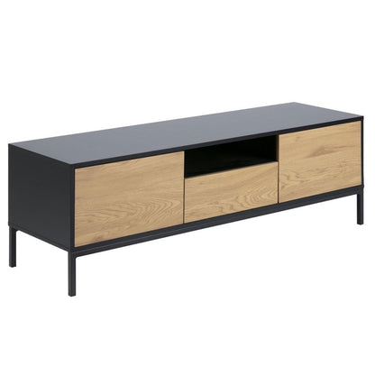 TV Table Seaford | size: Length: 40cm, Width: 140cm, Height: 45cm | color: Black | image: 1 | variant: 1011052
