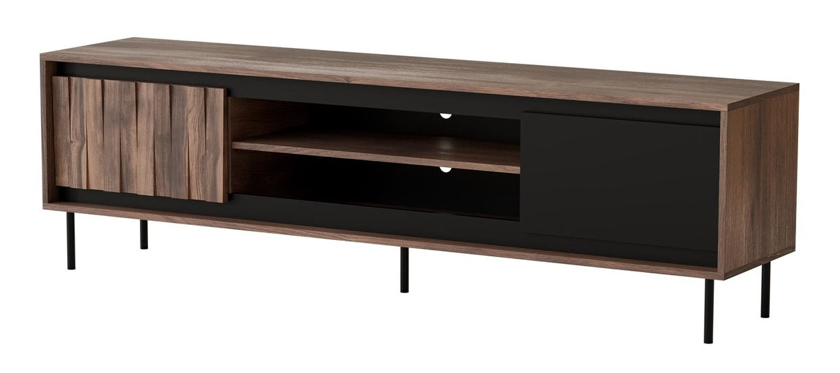 TV Table Swing | size: Length: 40cm, Width: 180cm, Height: 53cm | color: Brown/Black | image: 0 | variant: 1017866