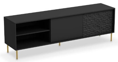 TV Table West Thame | size: Length: 41cm, Width: 180cm, Height: 58cm | color: Black | image: 1 | variant: 1007338