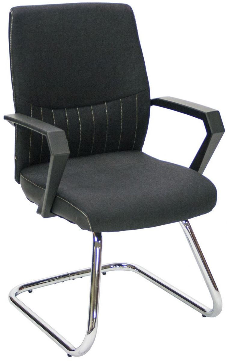 Visitor's Chair Crickhowell | size: Width: 57cm, Height: 90cm, Depth: 58cm | color: Black | image: 1 | variant: 1005847