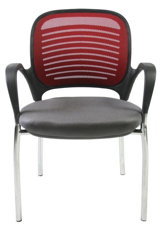 Visitor's Chair Torino | size: Width: 59cm, Height: 84cm, Depth: 59cm | color: Red | image: 0 | variant: 1000634