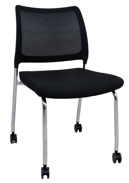 Visitor's Chair Vicki 1 | size: Width: 55cm, Height: 83cm, Depth: 48cm | color: Black | image: 0 | variant: 1017849