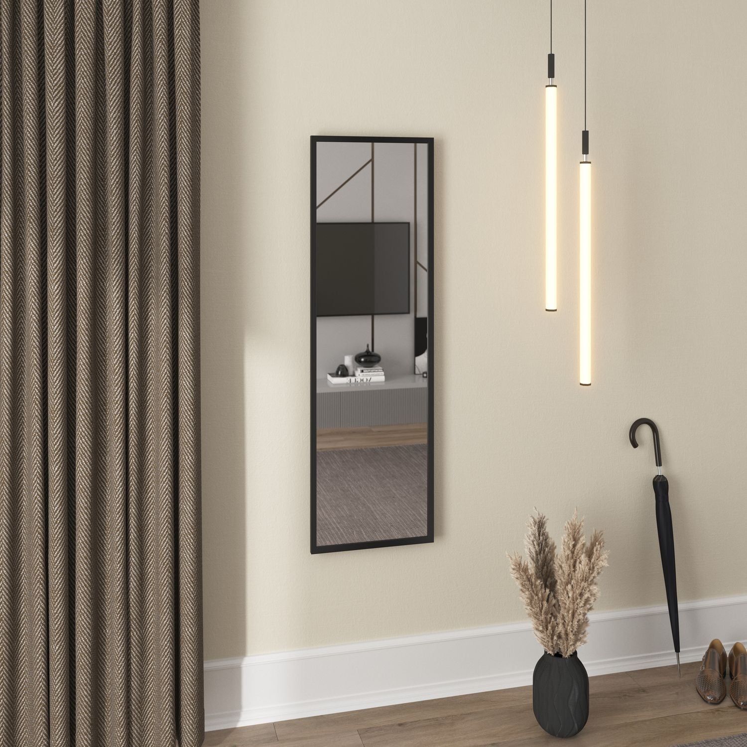 Wall Mirror West Tours | color: Black | image: 1 | variant: 1009764