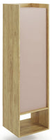 Wall Shelf Mobius 1D 1 | size: Width: 50cm, Height: 179cm, Depth: 41cm | color: Beige/Oak | image: 1 | variant: 1000541