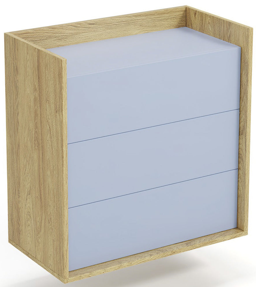 Wall Shelf Mobius 3S | size: Length: 78cm, Width: 41cm, Height: 83cm | color: Blue | image: 1 | variant: 1002018