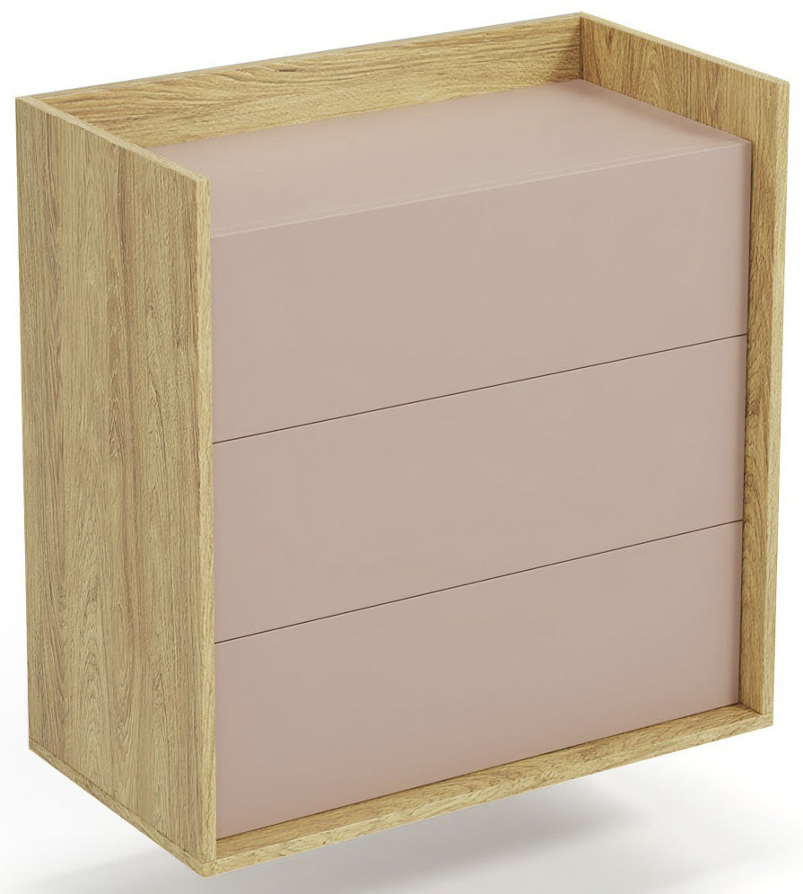 Wall Shelf Mobius 3S | size: Length: 78cm, Width: 41cm, Height: 83cm | color: Pink | image: 1 | variant: 1002015