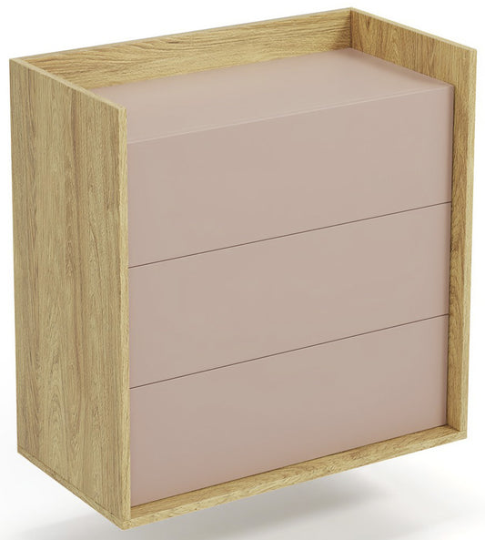 Wall Shelf Mobius 3S | size: Length: 78cm, Width: 41cm, Height: 83cm | color: Pink | image: 1 | variant: 1002015